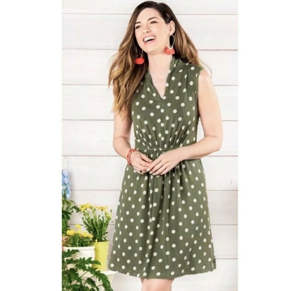 Matilda Jane Green Polka Dot Jersey Dress